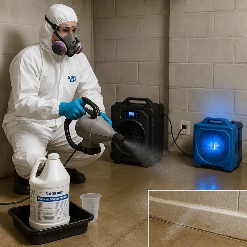 Sanitization and Odor Removal process in Roseville, CA